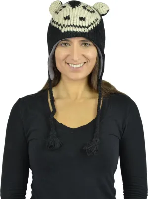Animal Hats for Adults with Mitten or Pom Pom Knit or Plush Cute Winter Hats Substitute for Beanie