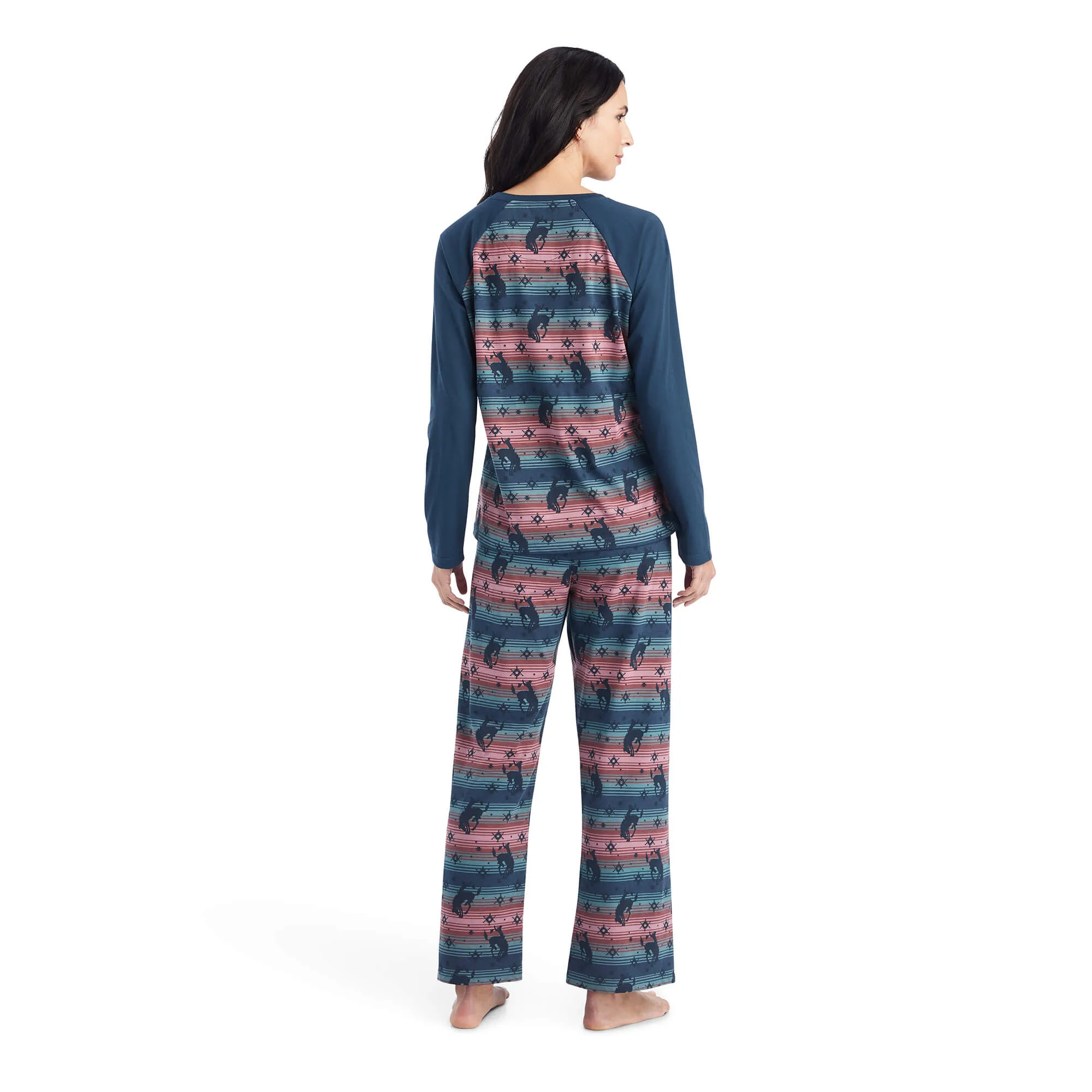 Ariat Women's Pajama Set in Bucking Serape