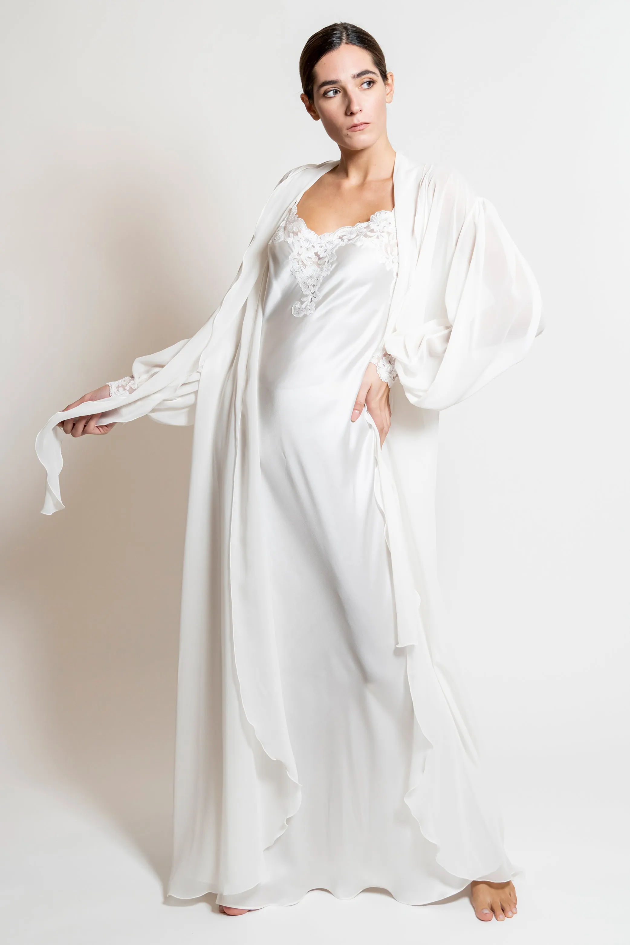 B2B - Silk Nightgown & Robe