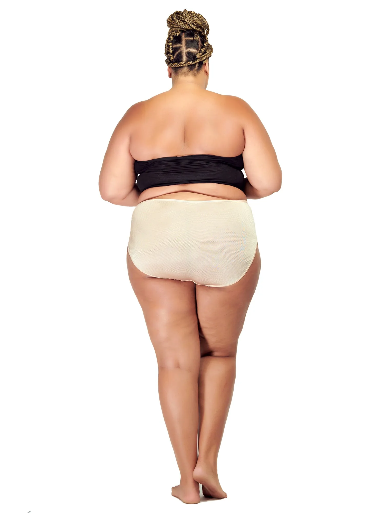 B2BODY Women's Breathable Brief Underwear Small to Plus Sizes Panties 4 Pack
