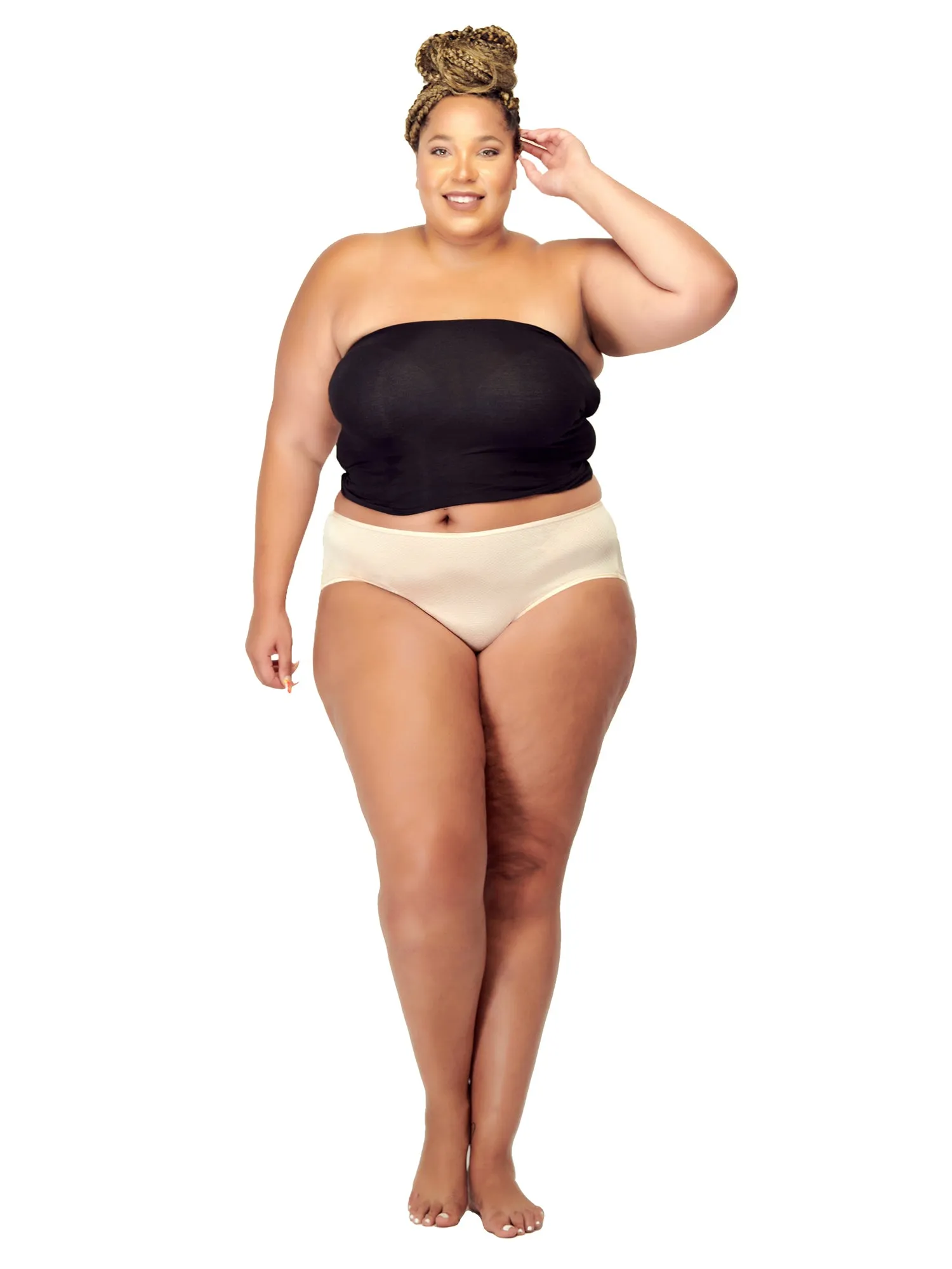 B2BODY Women's Breathable Brief Underwear Small to Plus Sizes Panties 4 Pack