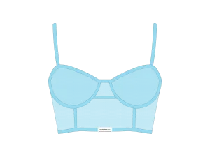 Baby Blue Mesh Camisole Top