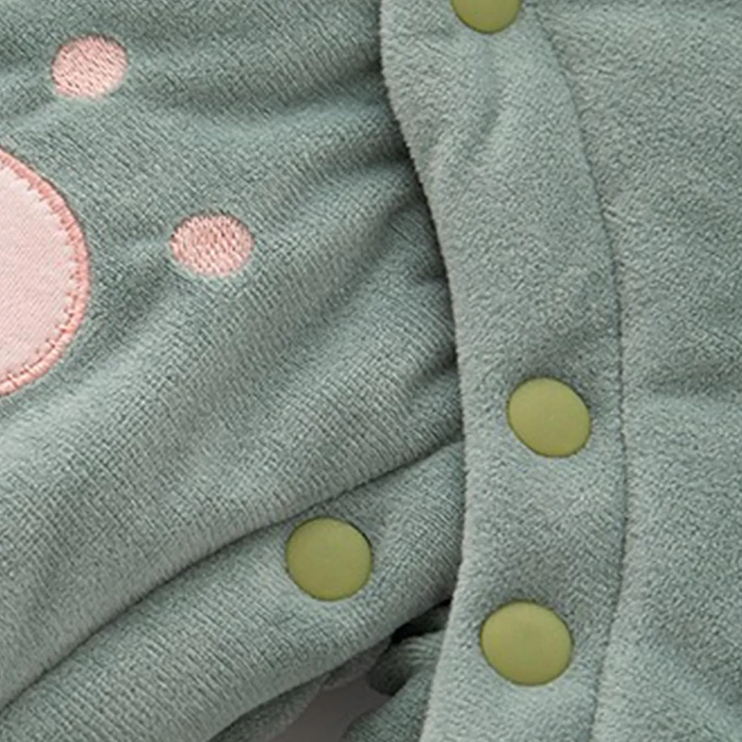 Baby Hooded Romper, Unisex Winter jumpsuit, Animal Pattern, Organic Cotton, 0-12 Months