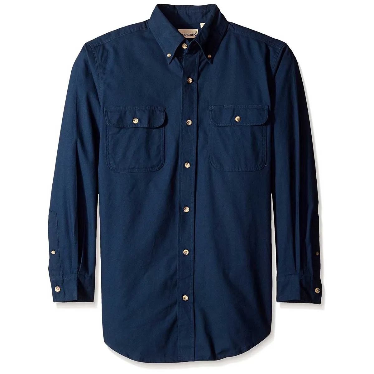 Backpacker Men's Navy Solid Flannel Shirt