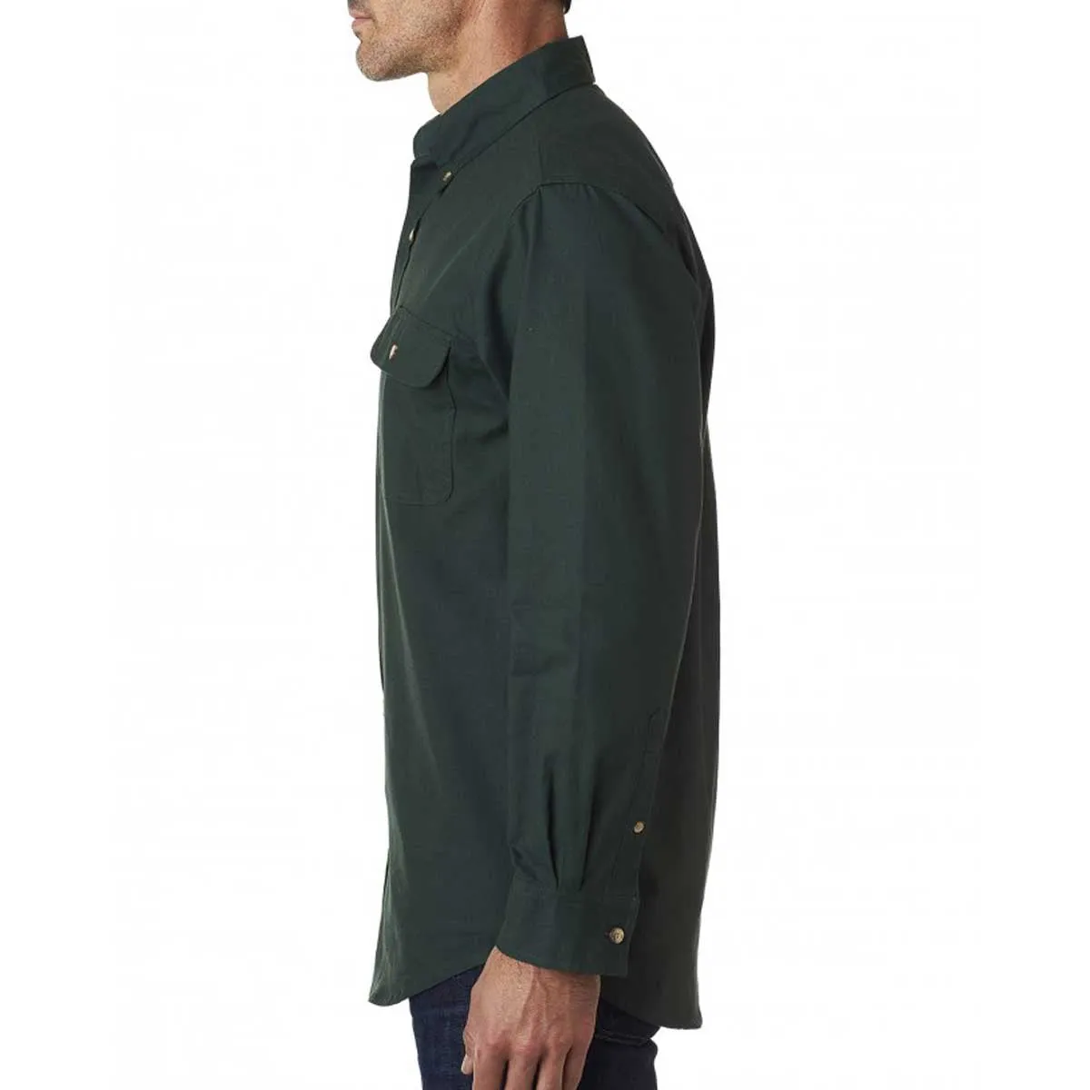 Backpacker Men's Pine Solid Flannel Shirt