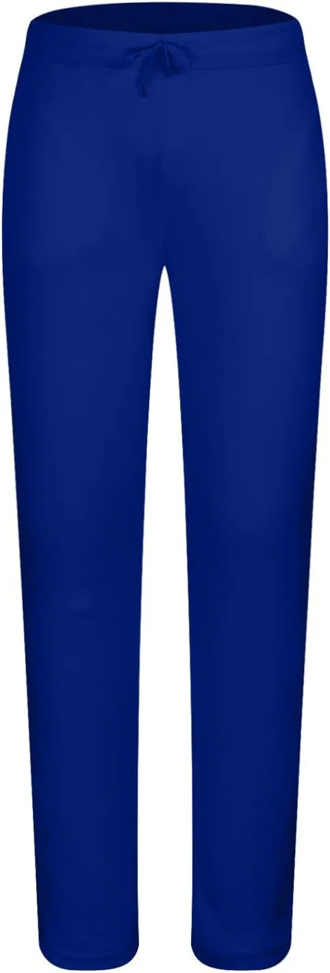 Baggy Sweatpants Men Open Bottom Straight Wide Leg Sweatpants Trendy Casual Yoga Athletic Lounge Pants with Pockets