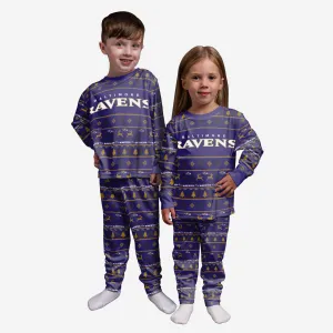 Baltimore Ravens Toddler Family Holiday Pajamas