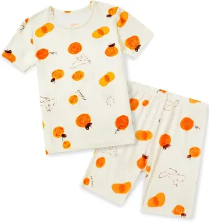 Bamboo Viscose Toddler Unicorn Mermaid Girls Kids Pajamas Short Sleeve Summer Cool Snug fit Pjs 12M-8Y 2pcs