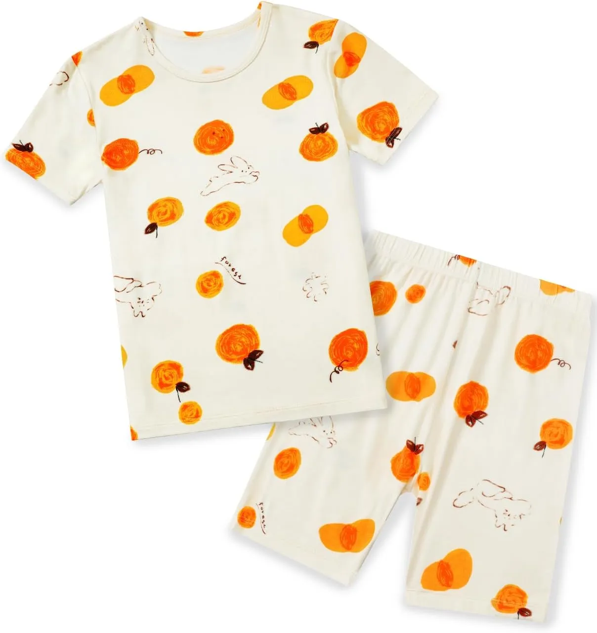 Bamboo Viscose Toddler Unicorn Mermaid Girls Kids Pajamas Short Sleeve Summer Cool Snug fit Pjs 12M-8Y 2pcs