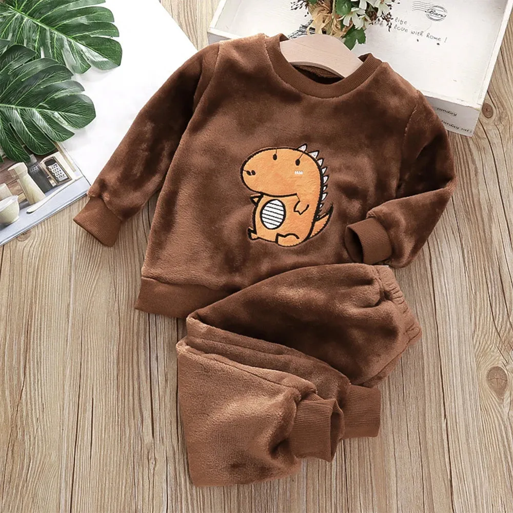 Bear Leader Winter Pajamas - Flannel Home Wear Set