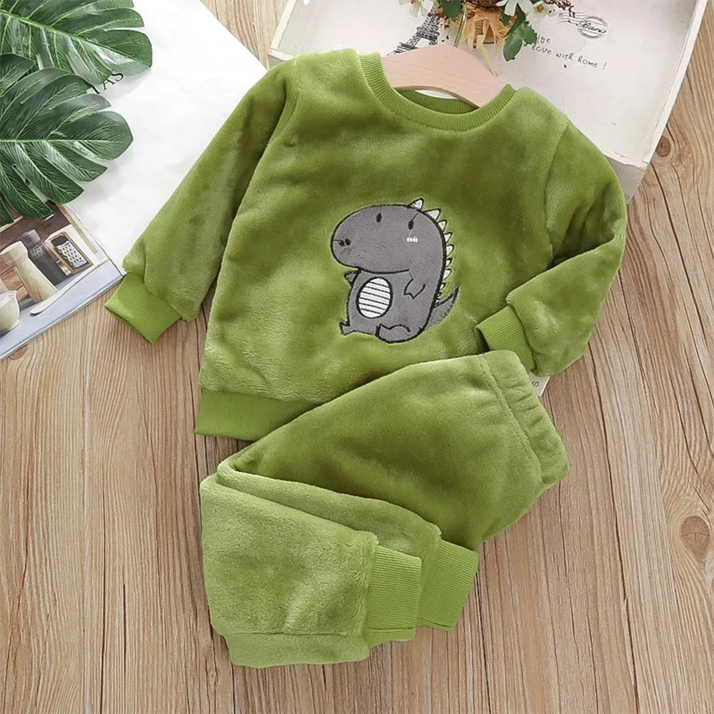 Bear Leader Winter Pajamas - Flannel Home Wear Set