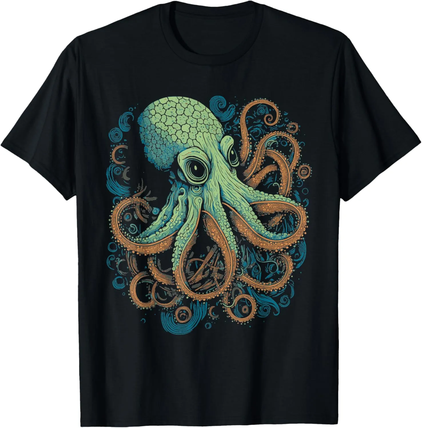 Beautiful Octopus Ocean Animal Lover Artistic Graphic T-Shirt