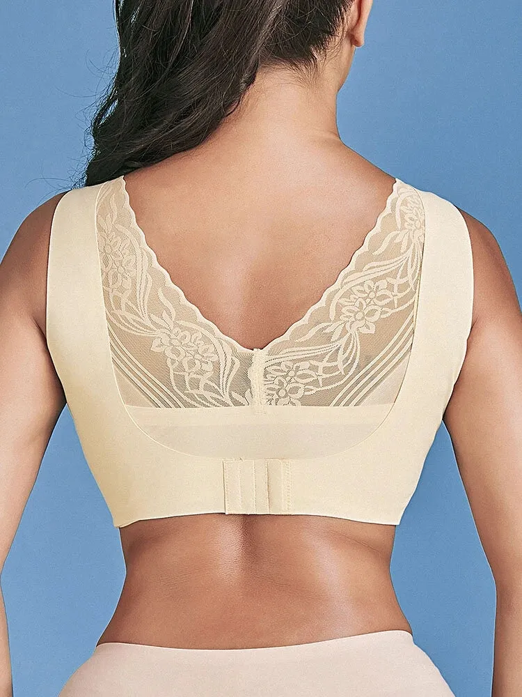 Beauty Back Seamless Cozy Front Closure Wireless Bra