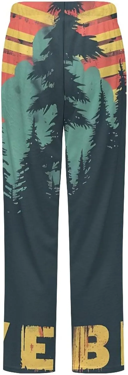 Believe Bigfoot Sasquatch Women's Pajama Pants Fleece Warm Pj Bottoms Sleepwear Lounge Pants Loungewear