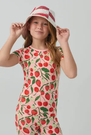 Berry Bliss Short Sleeve Stretch Jersey Kids PJ Set