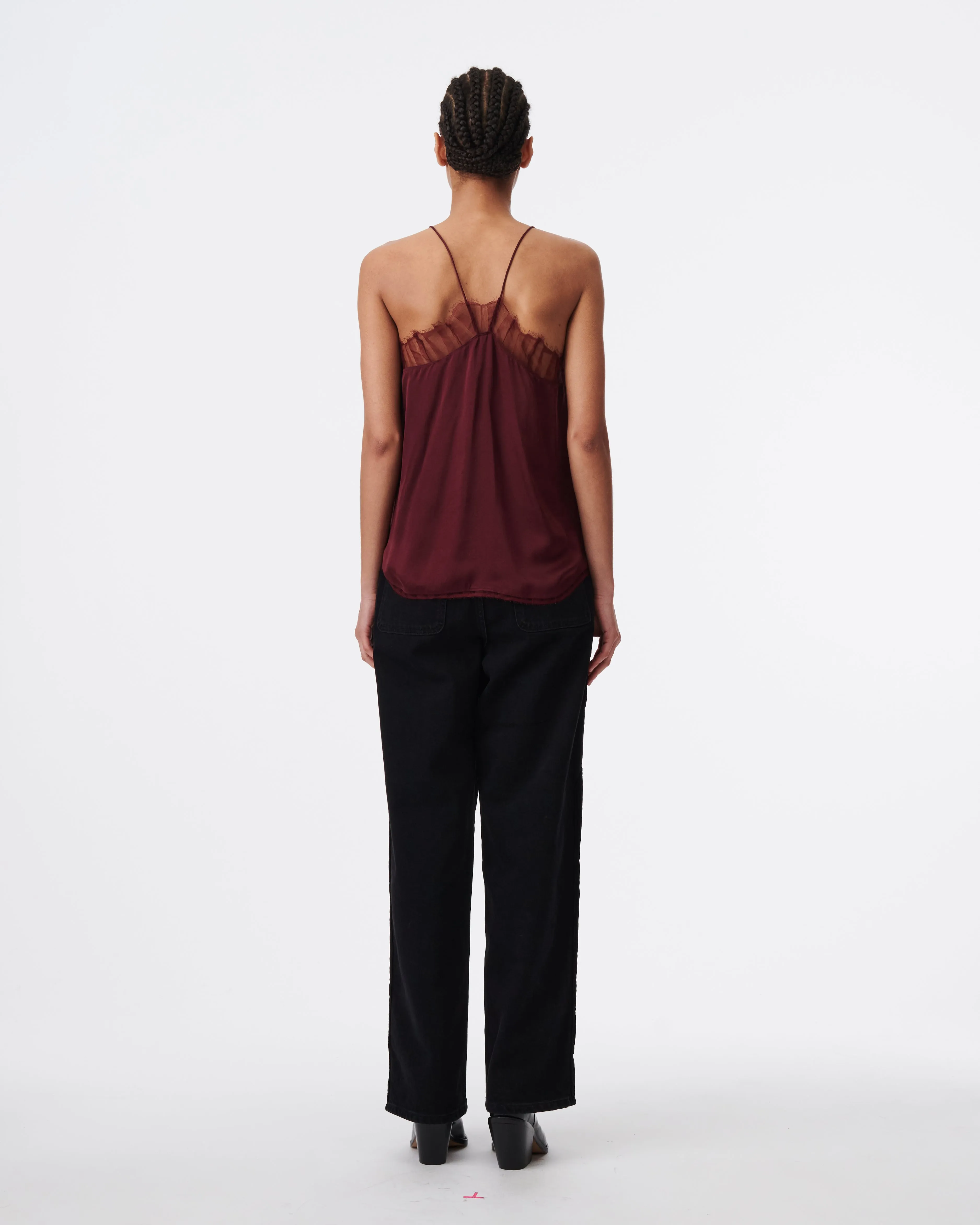 BERWYN TOP - BURGUNDY