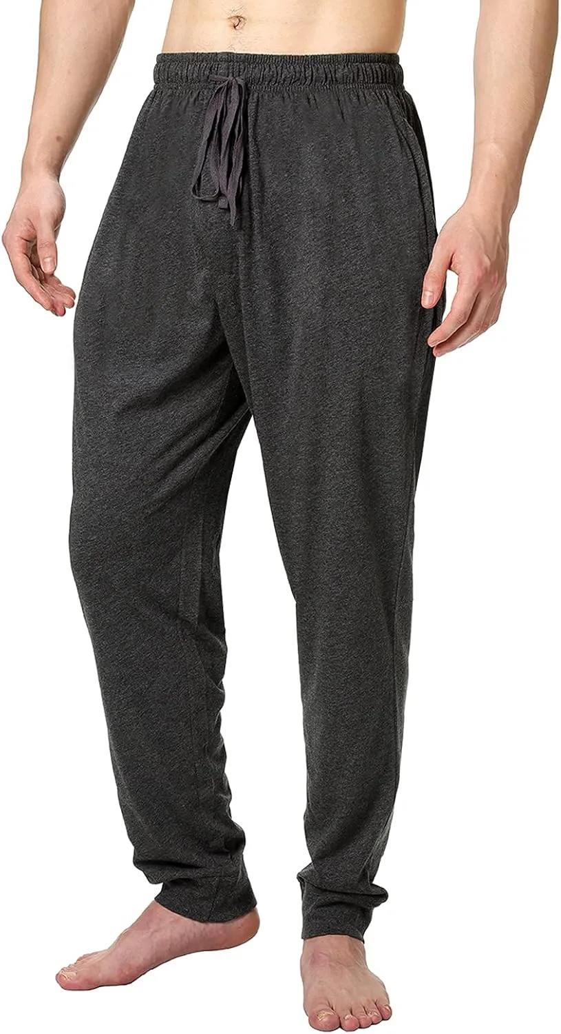 Bintangor Men's Jogger Pajama Pant Cotton Lounge Sleep Bottoms