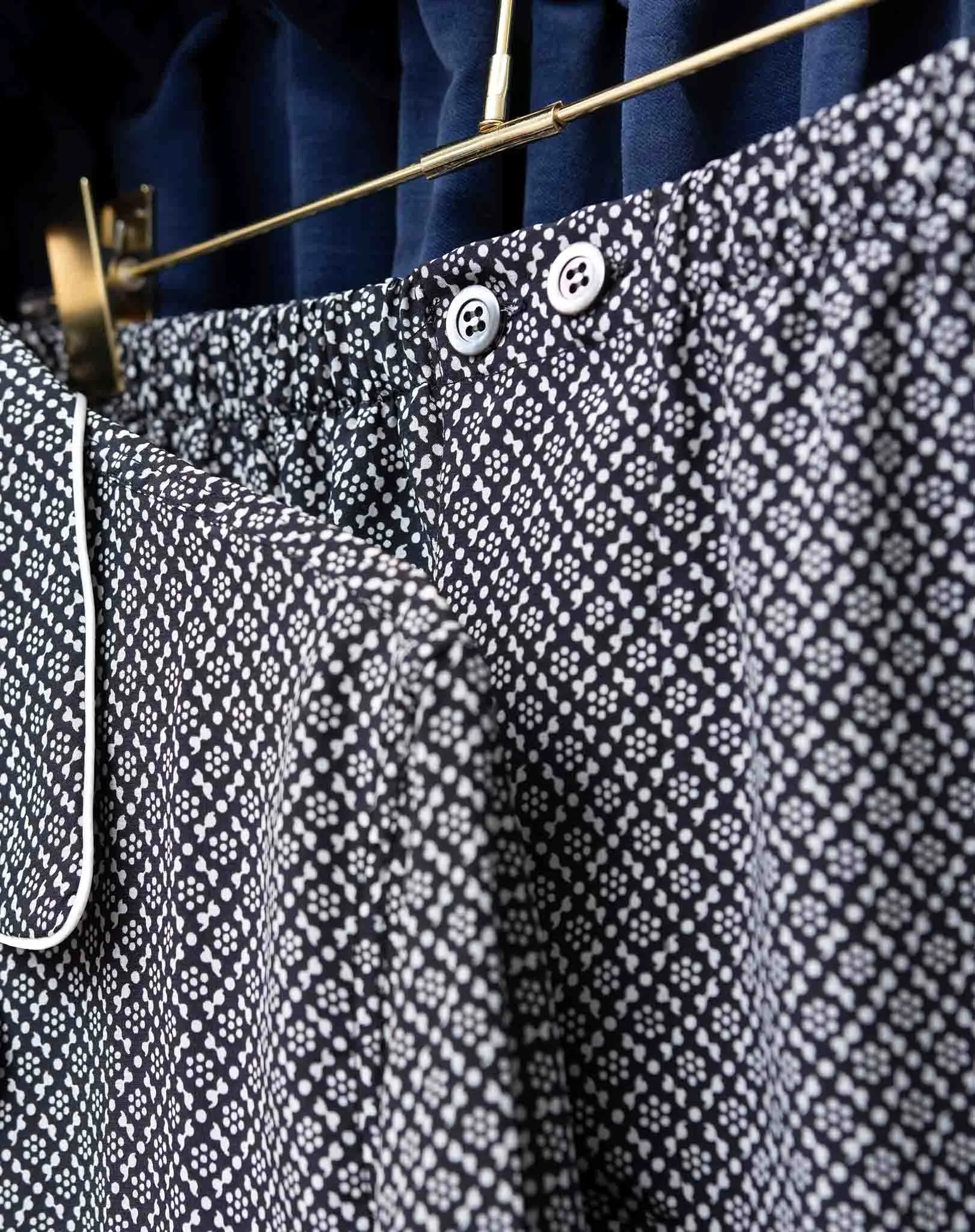 Black & White Silk Pajama