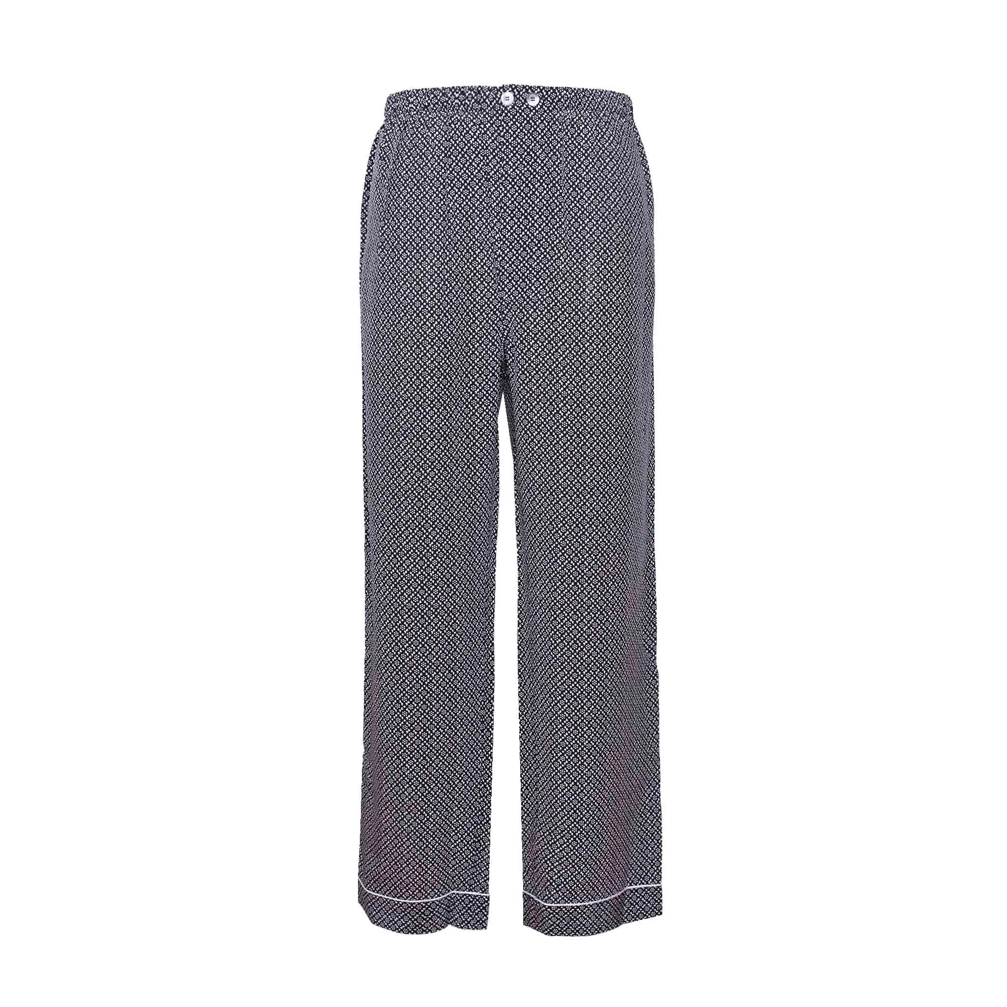 Black & White Silk Pajama