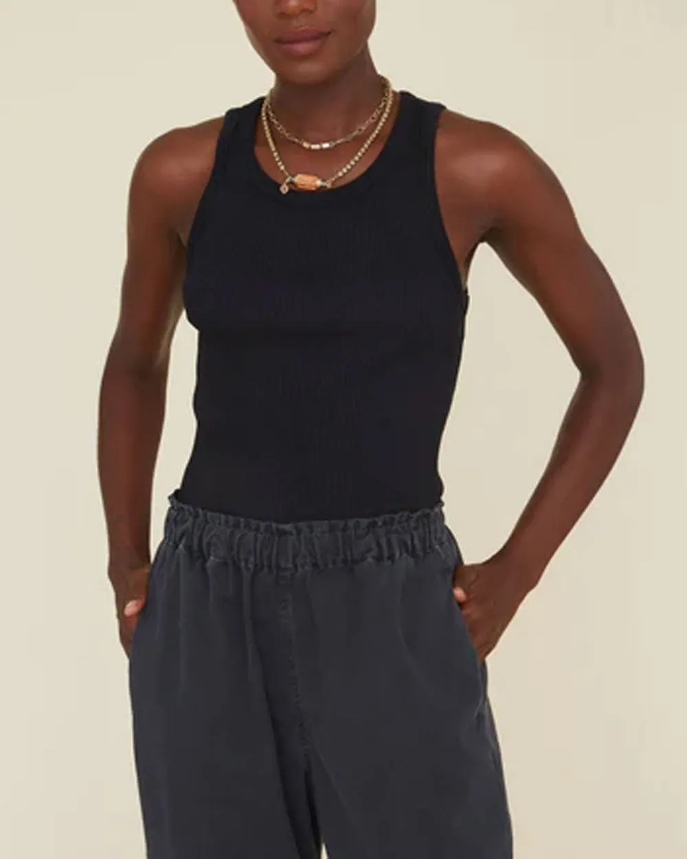Black Arynn Tank Top