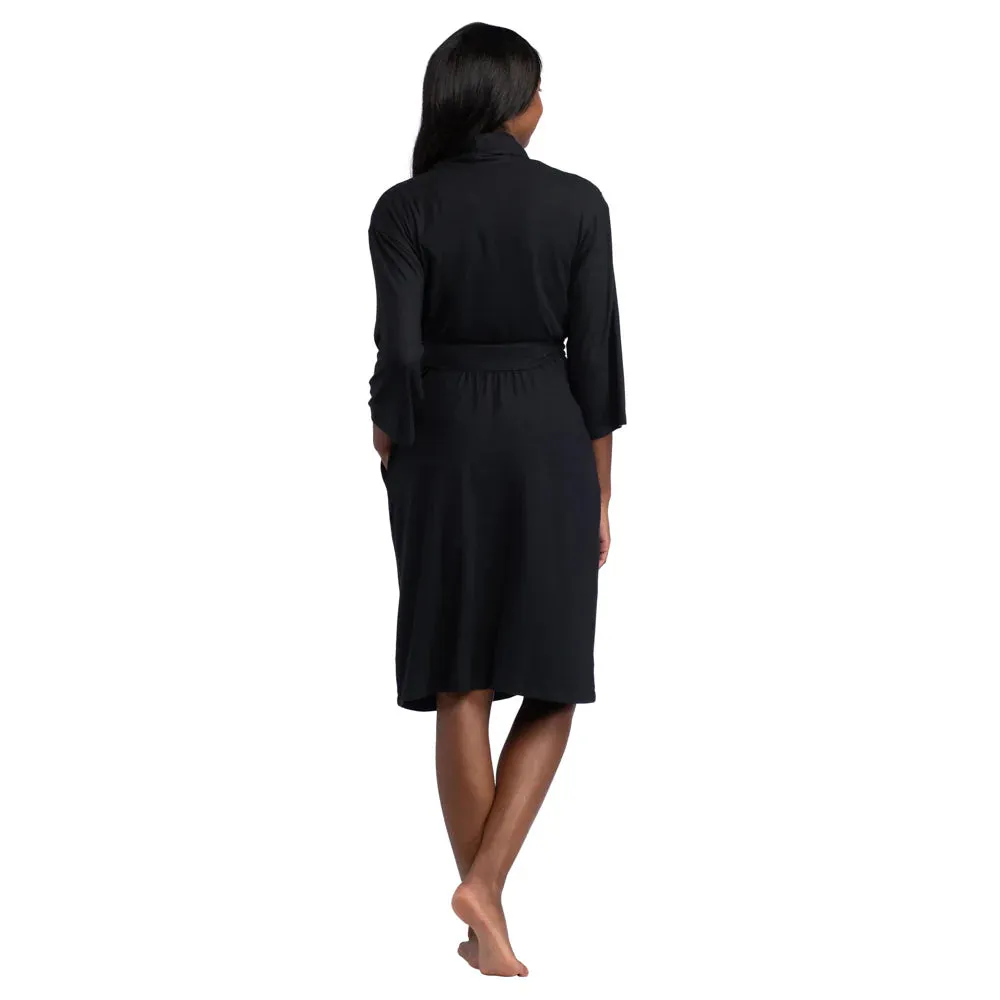 Black Dream Shawl Collar Robe