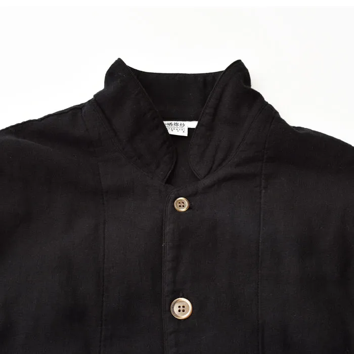 Black-dyed 2 Layered Gauze Pajamas Set [Kyo Wazarashi Mensya]