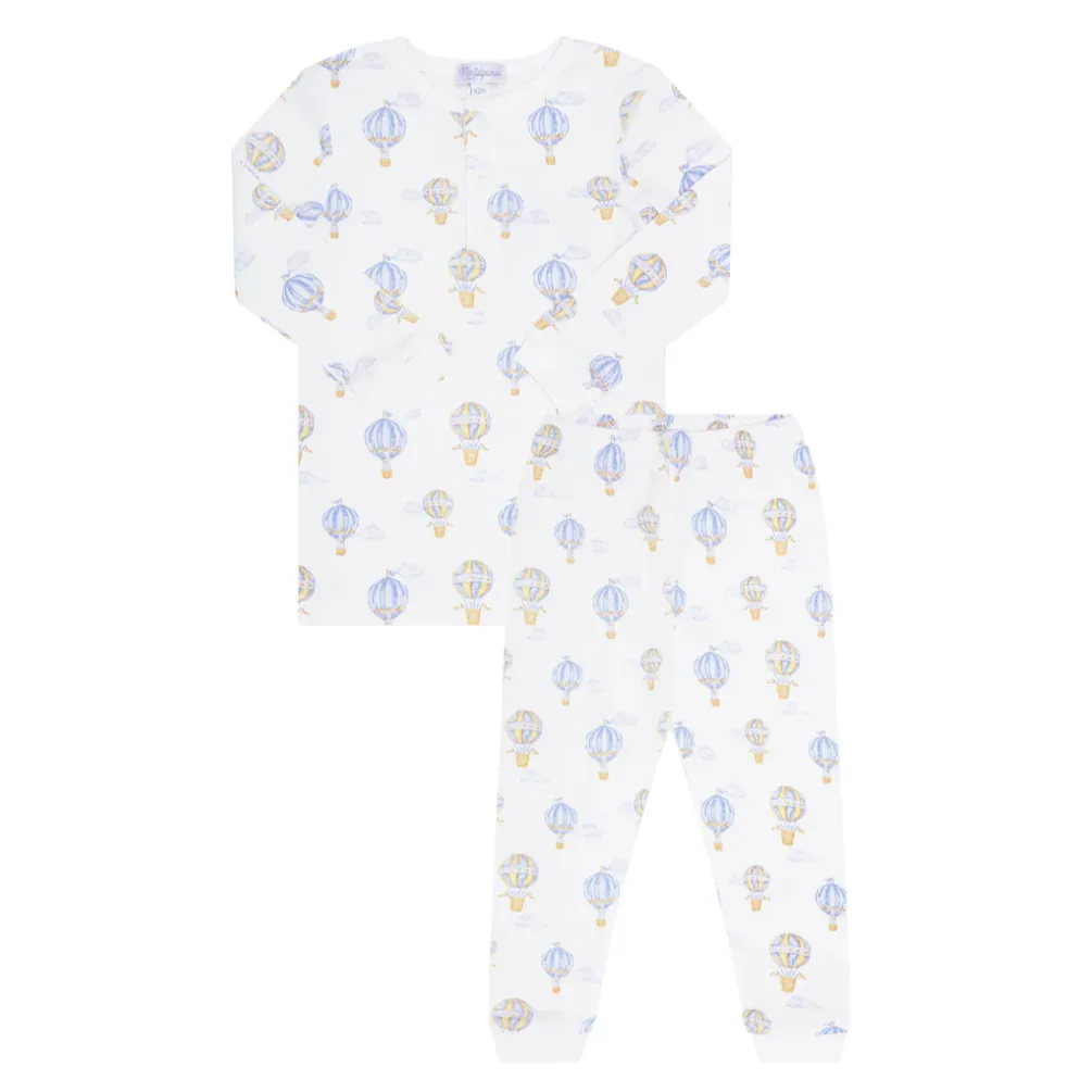 Blue Balloons Print Pajama