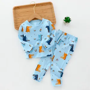 Blue Dino 2 piece pajama set
