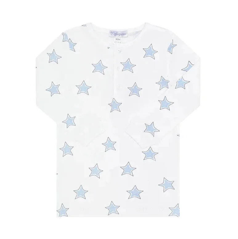 Blue Stars Print Pajama