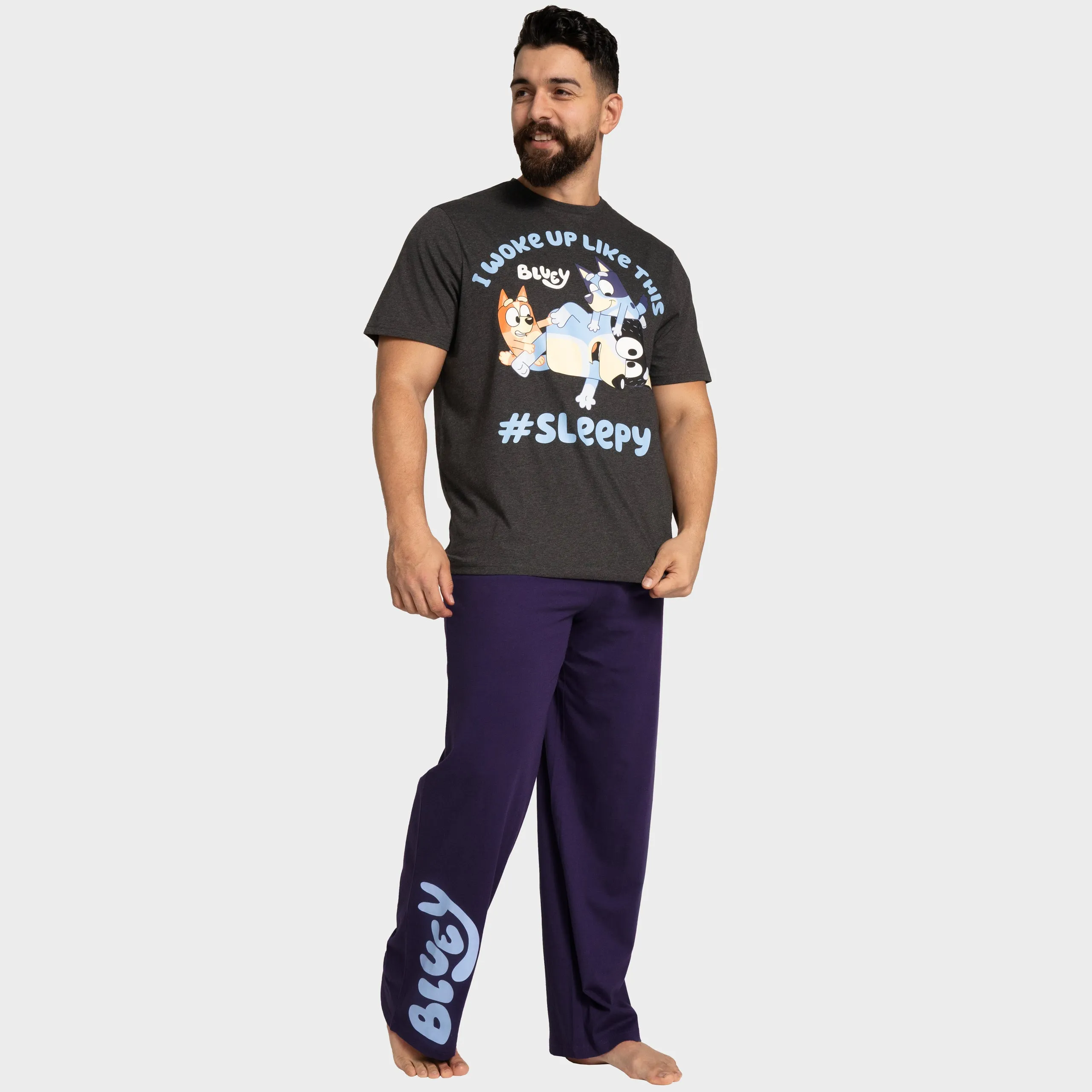 Bluey Mens Short Sleeve Pajamas