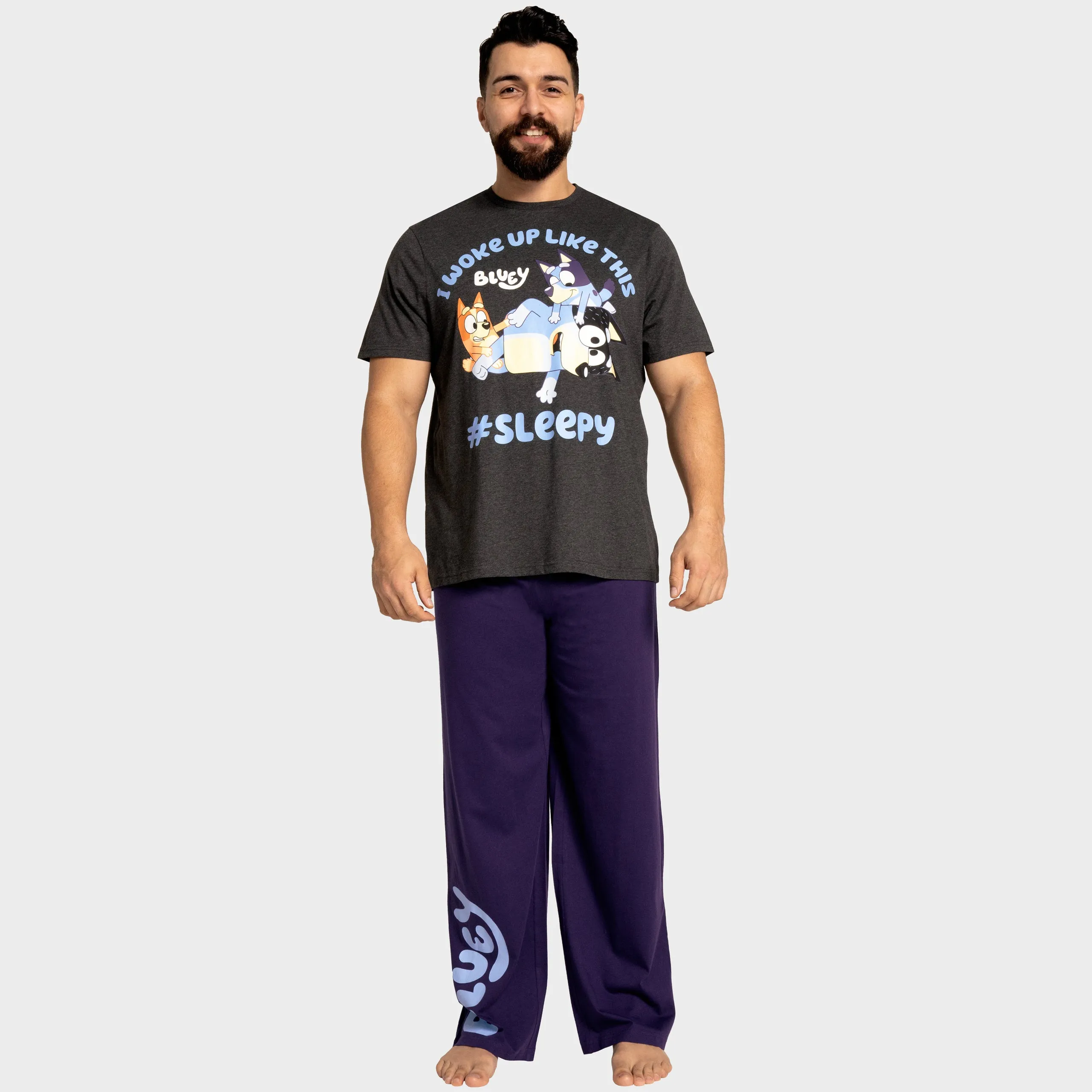 Bluey Mens Short Sleeve Pajamas