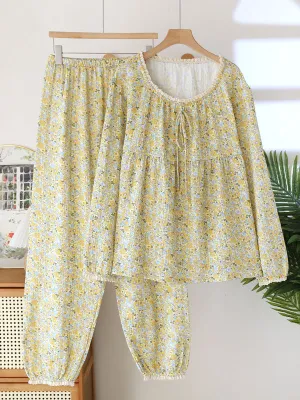 Blush Garden Dreams Long Sleeve Pajama Set