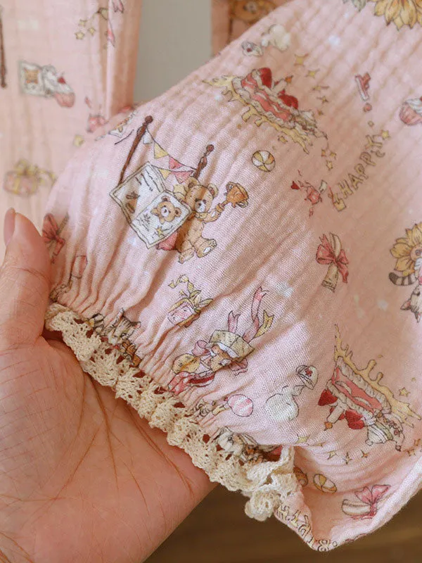 Blush Garden Dreams Long Sleeve Pajama Set