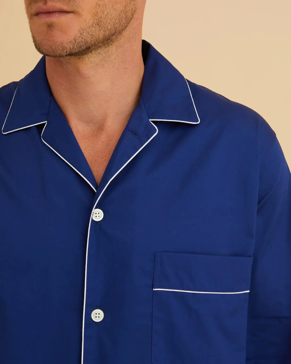 Bonsoir London Classic Navy Pajamas