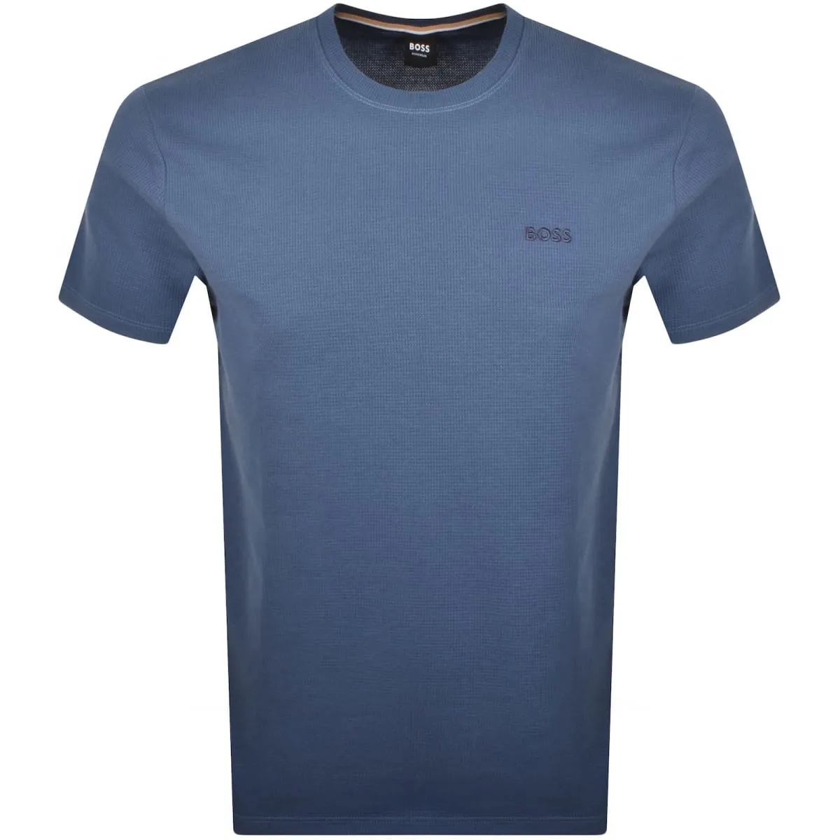 BOSS - WAFFLE T-SHIRT Medium Blue Loungewear T-Shirt 50535891 425