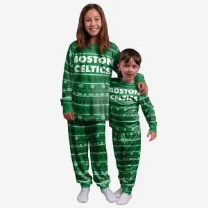 Boston Celtics Youth Family Holiday Pajamas