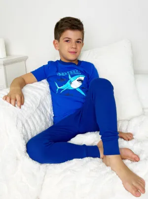 Boys  Shark Surfers Beware Organic Cotton 2 Piece Pajama Pants Set