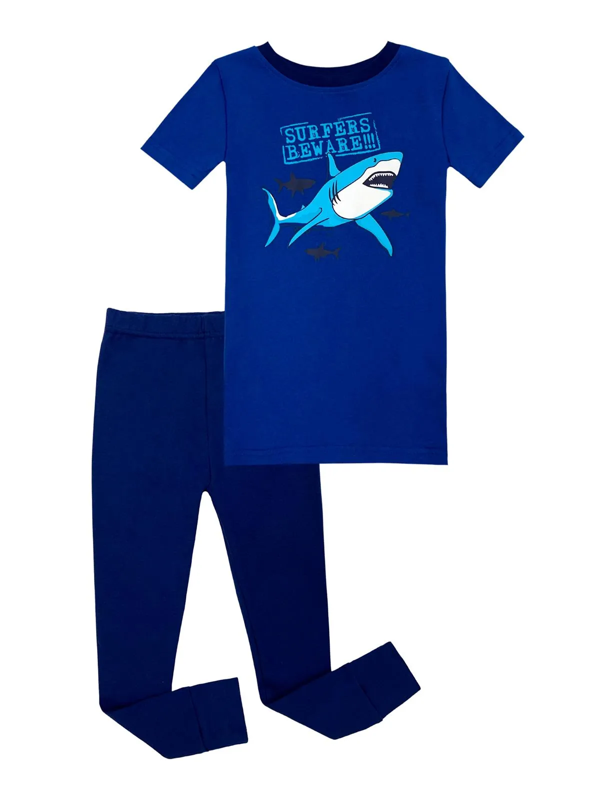 Boys  Shark Surfers Beware Organic Cotton 2 Piece Pajama Pants Set
