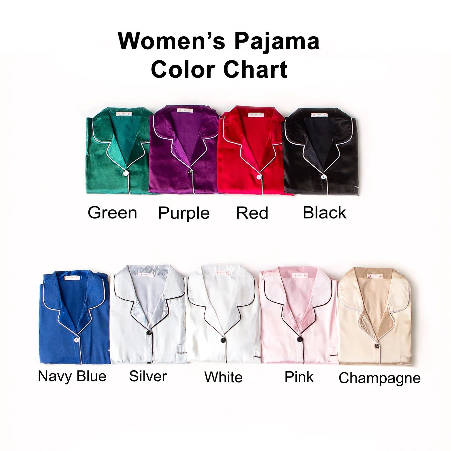 Bride and Groom, Mr and Mrs Custom Satin Pajamas for Couple - L L