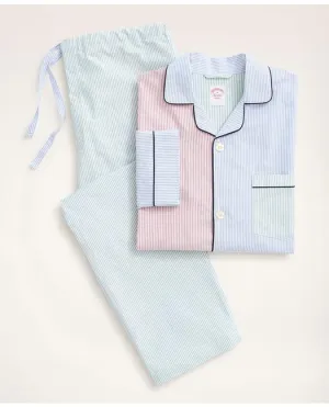 Brooks Brothers Men's Oxford Cotton Pajamas Multicolor