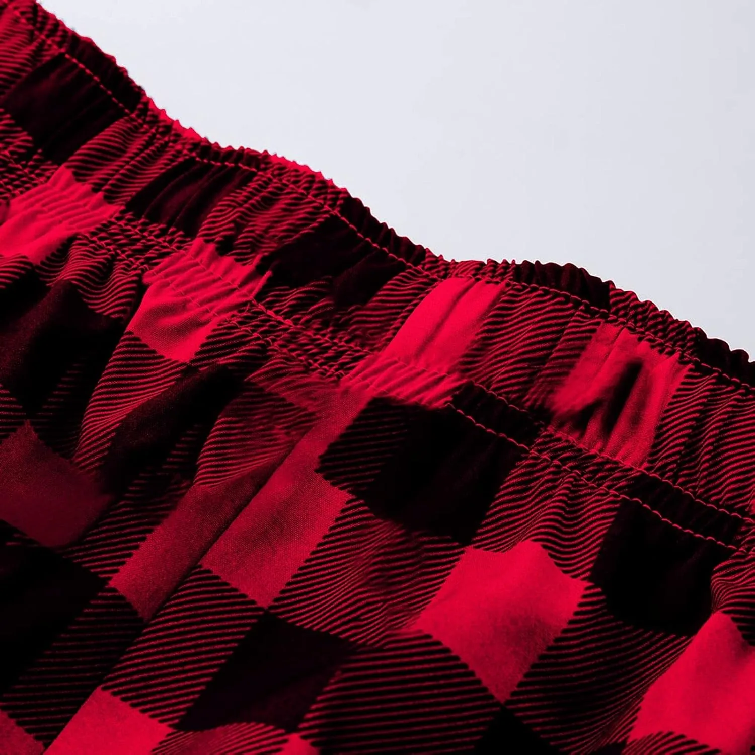 Buffalo Plaid Pajama Pants Men Comfy Lightweight Lounge Pants with Pockets Soft Elastic Waist Pajama Bottoms