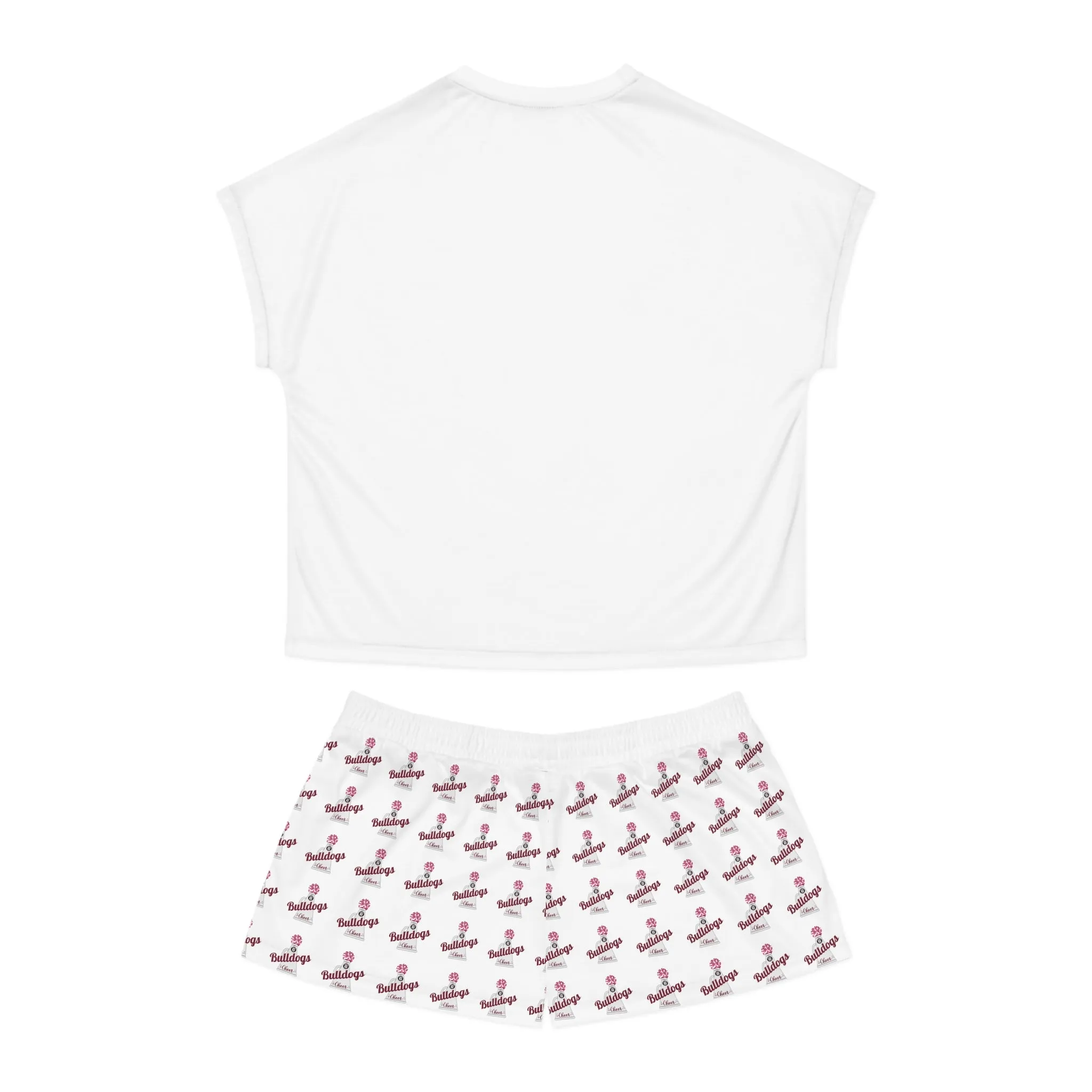 Bulldogs Cheer Women's Short Pajama Set (AOP),