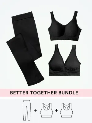 Bundle Truekind® & Shapermint Essentials - 1 Shaping Bra   1 Bralette   1 High-Waisted Shaping Leggings
