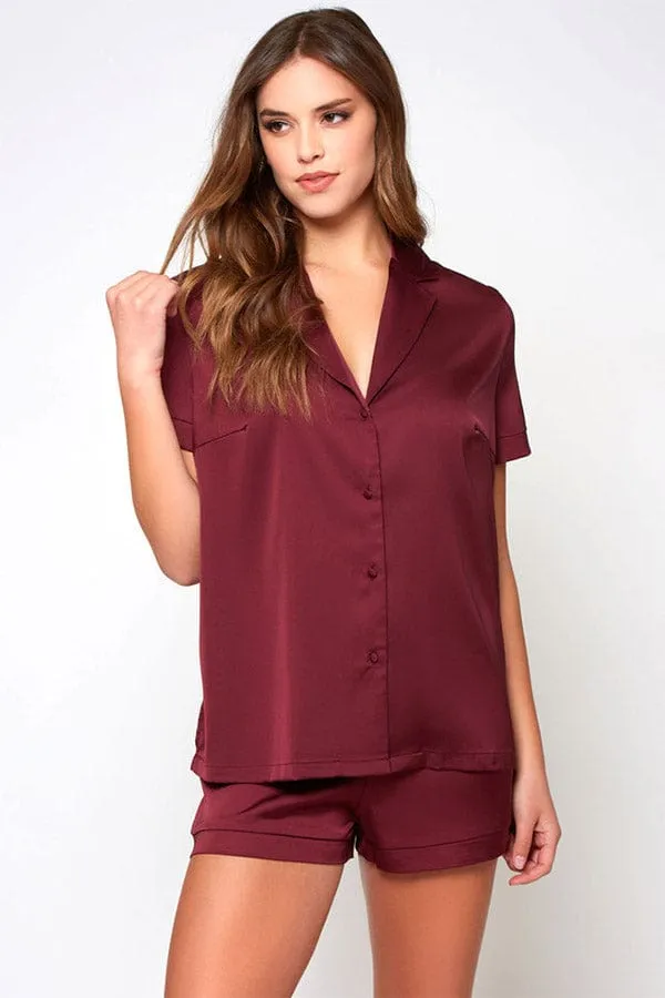 Burgundy Forest Pajamas- Burgundy