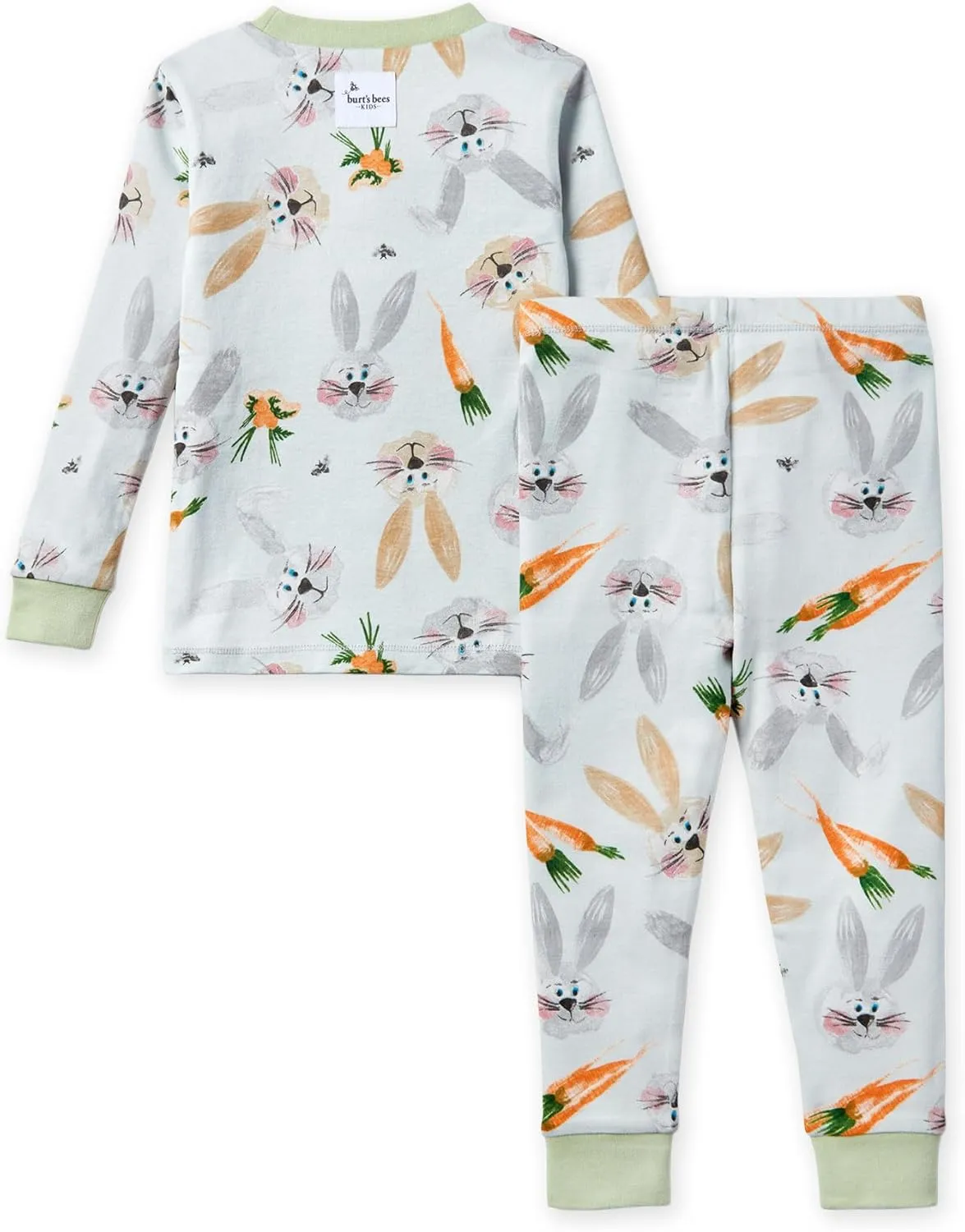 Burt's Bees Baby Baby Girls' Pajamas, Tee and Pant 2-Piece Pj Set, 100% Organic Cotton