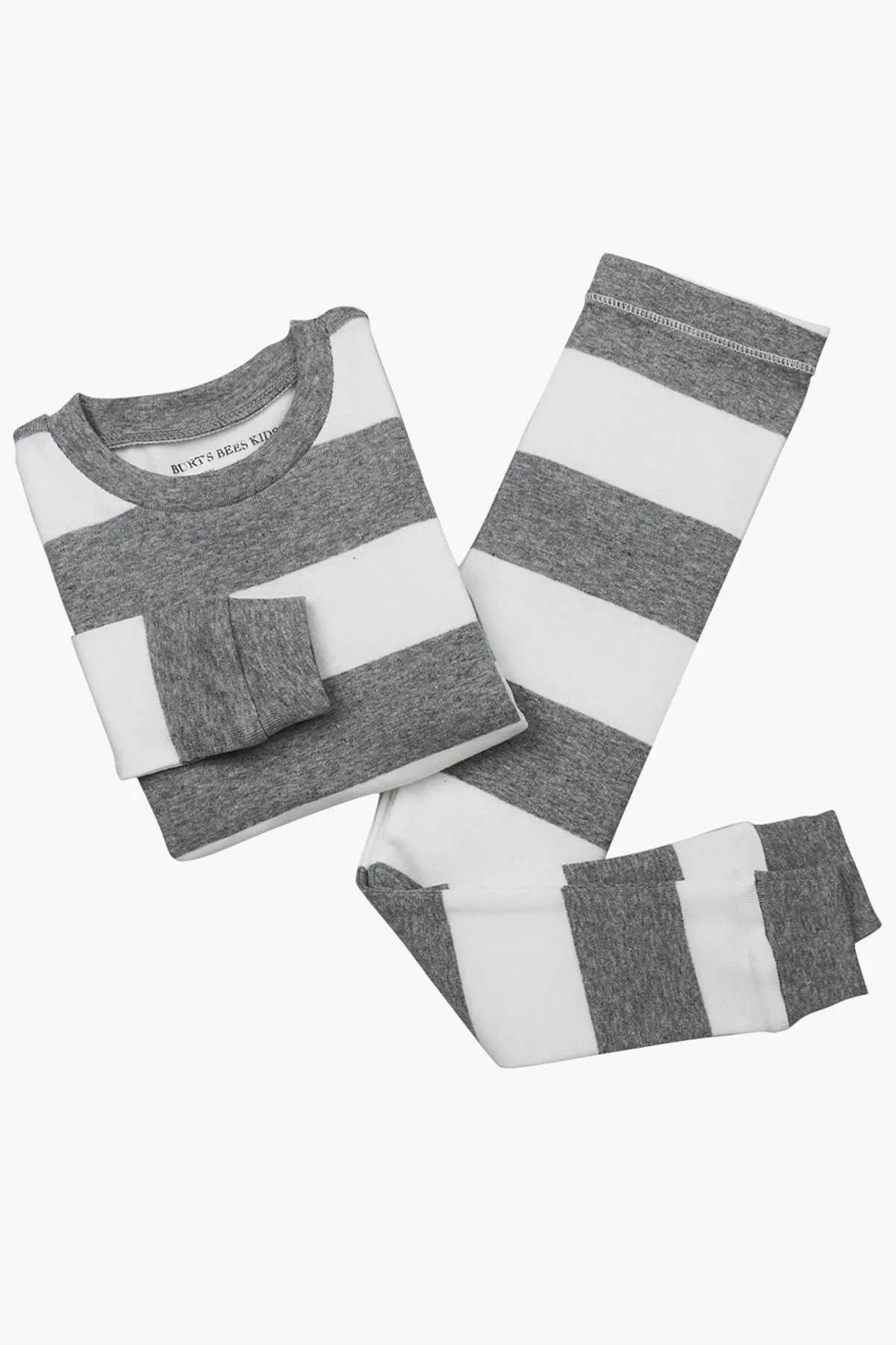 Burt's Bees Rugby Grey Stripe Kids Pajamas