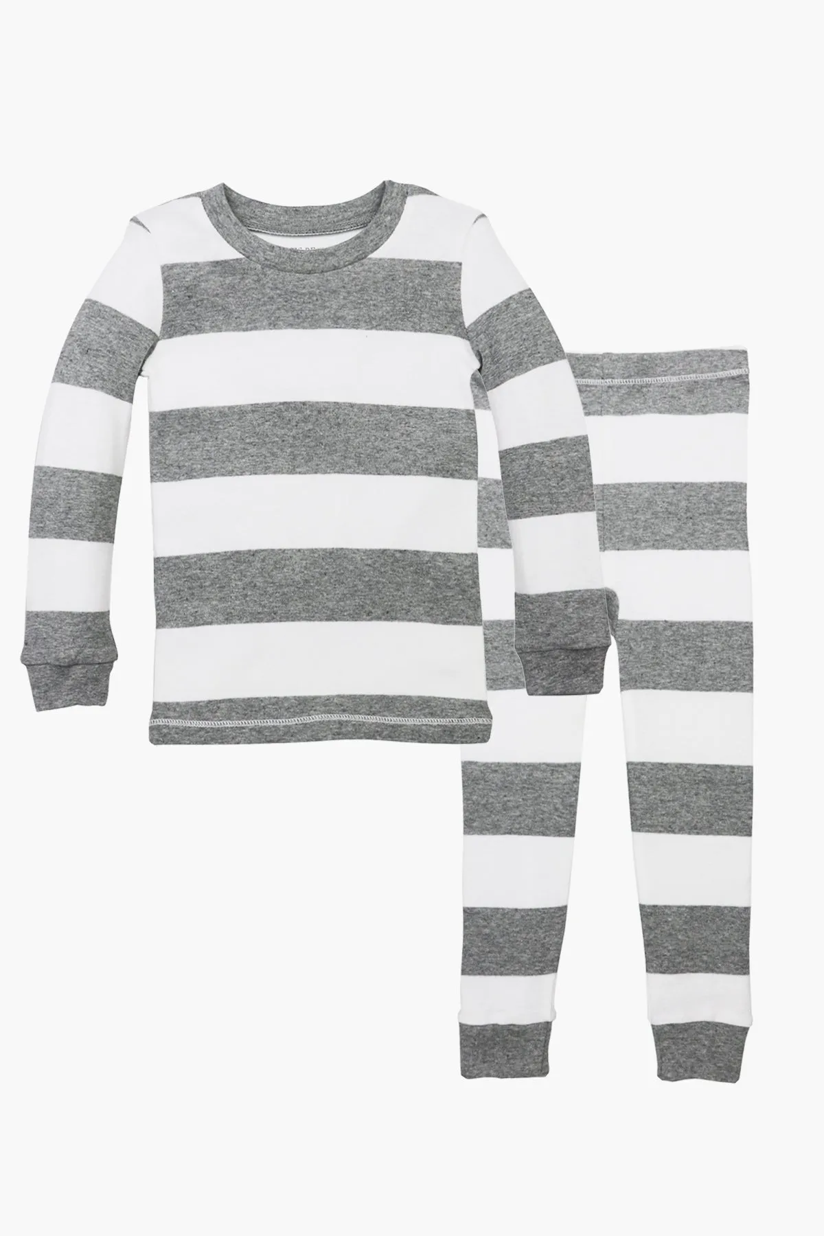 Burt's Bees Rugby Grey Stripe Kids Pajamas