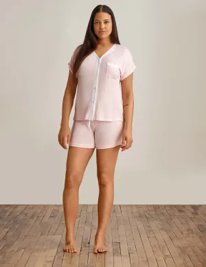 Button Front Short Pajama Set