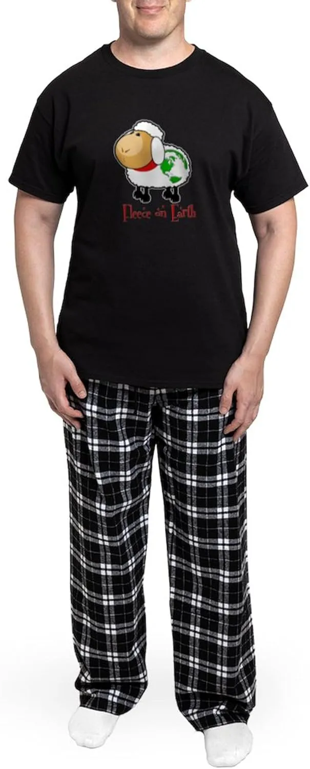 CafePress Fleece On Earth Men's Dark Pajamas Novelty Men's Pajama Set, Comfortable PJ Sleepwear