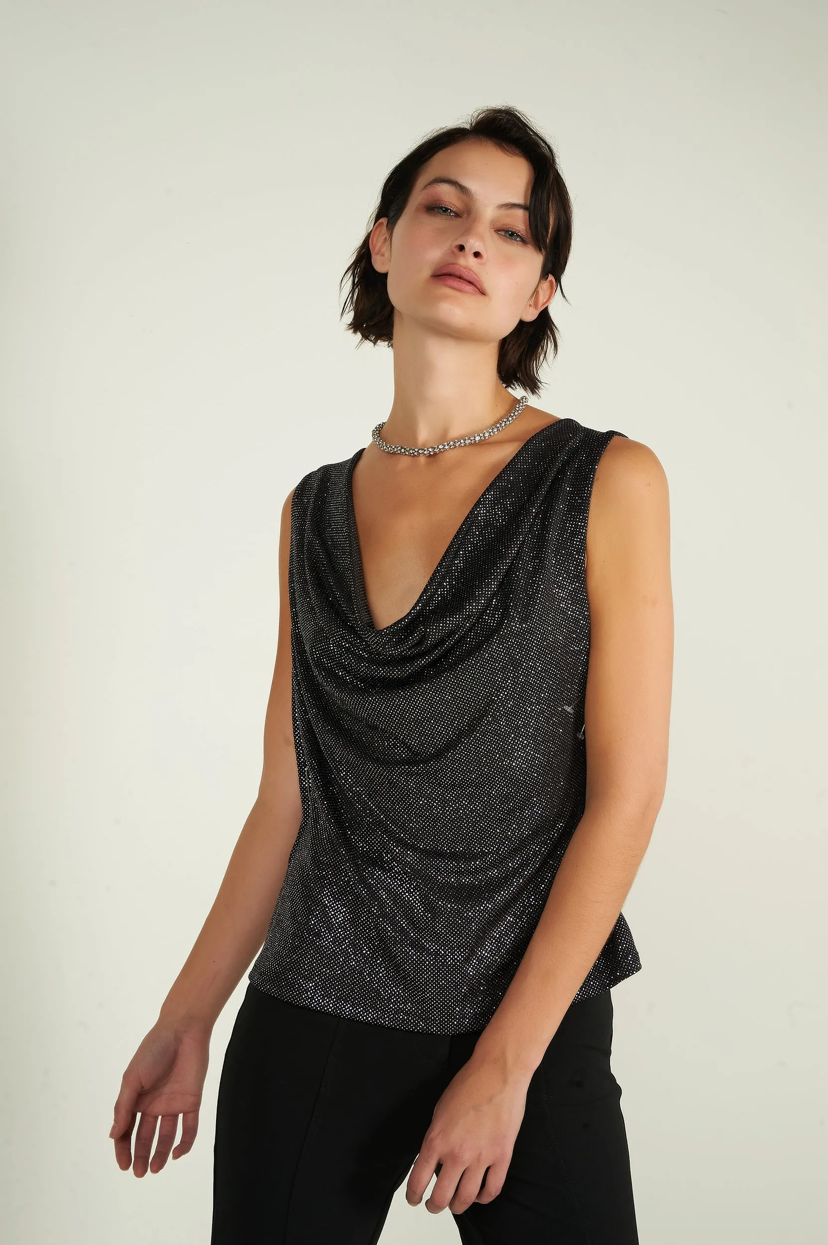 Camisole brillante à col bénitier - YORI - (R-A2)